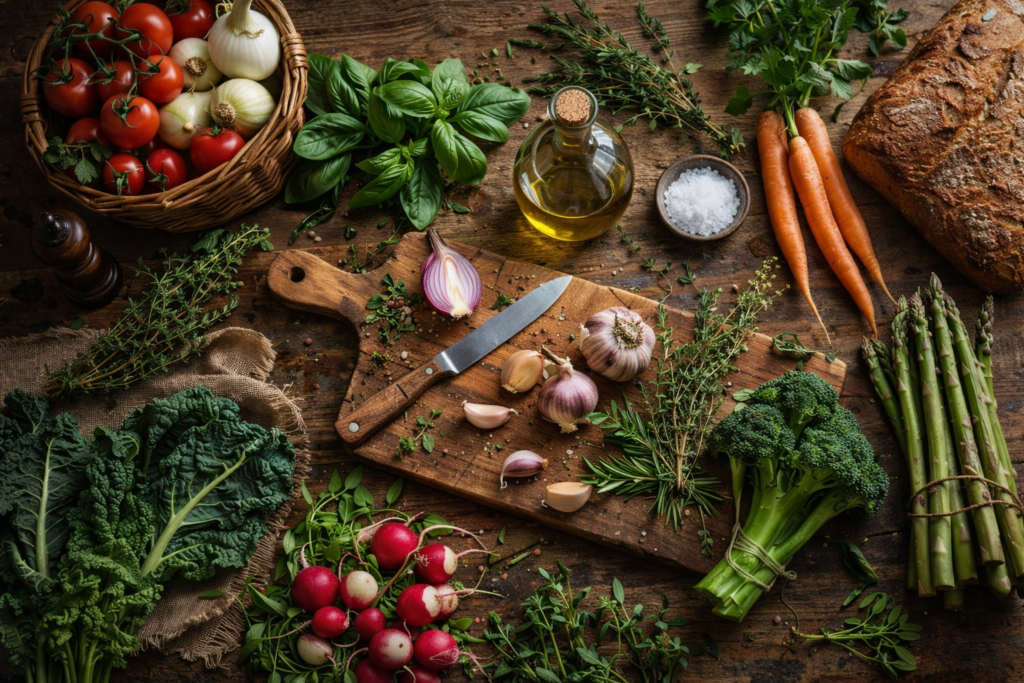 Préparation artisanale en cuisine